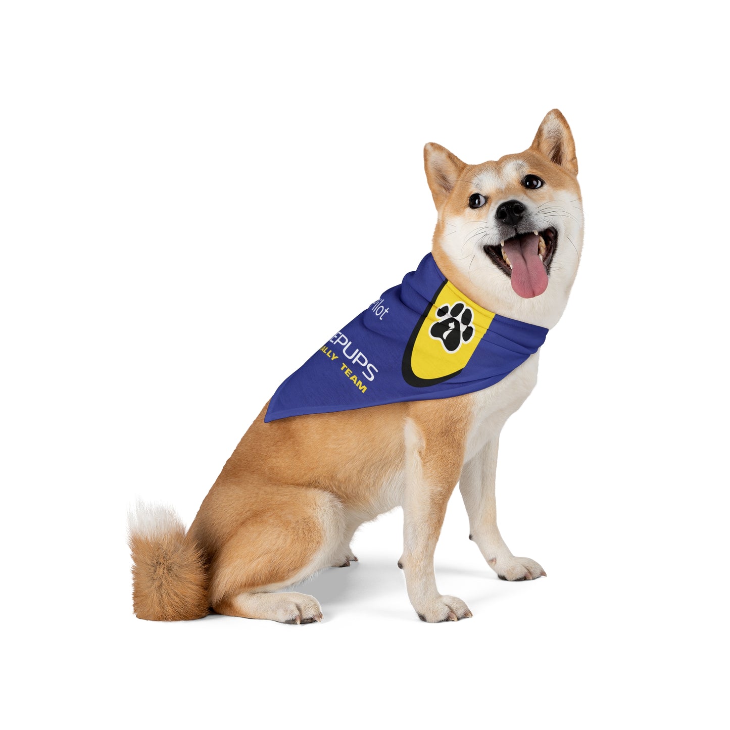 Co-Pilot Subiepups Pet Bandana – Woof Rally Team