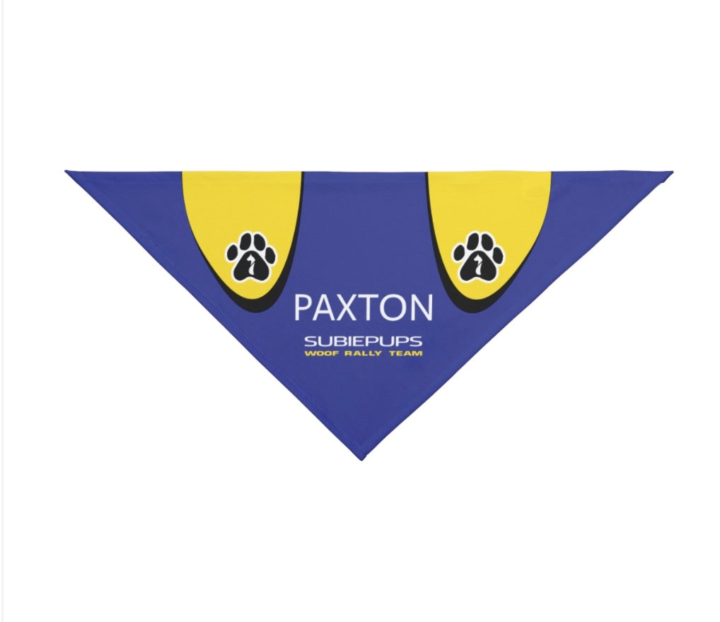 Personalized Woof Rally Team - Bandana