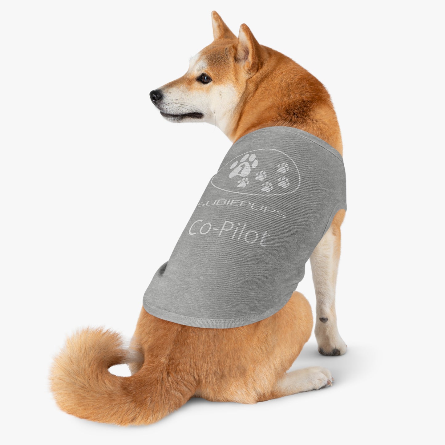Pet Tank Top - "Subiepups Co-Pilot" Dog Car Travel Shirt