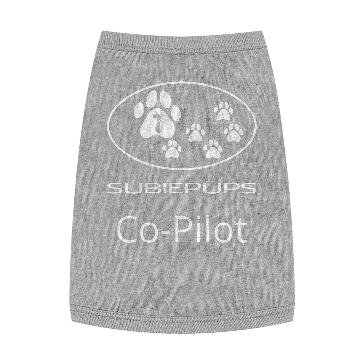 Pet Tank Top - "Subiepups Co-Pilot" Dog Car Travel Shirt