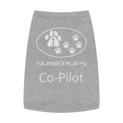 Pet Tank Top - "Subiepups Co-Pilot" Dog Car Travel Shirt