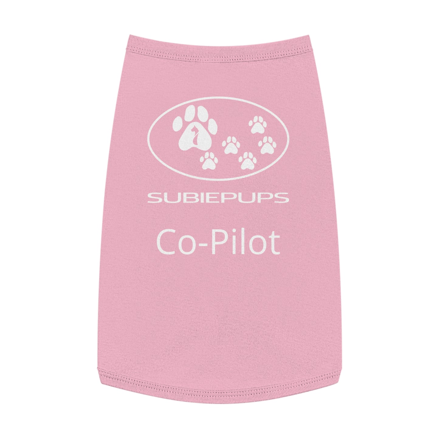 Pet Tank Top - "Subiepups Co-Pilot" Dog Car Travel Shirt