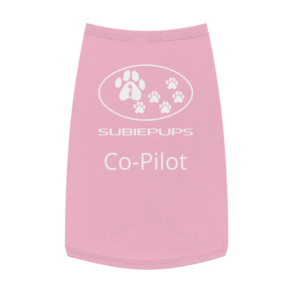 Pet Tank Top - "Subiepups Co-Pilot" Dog Car Travel Shirt