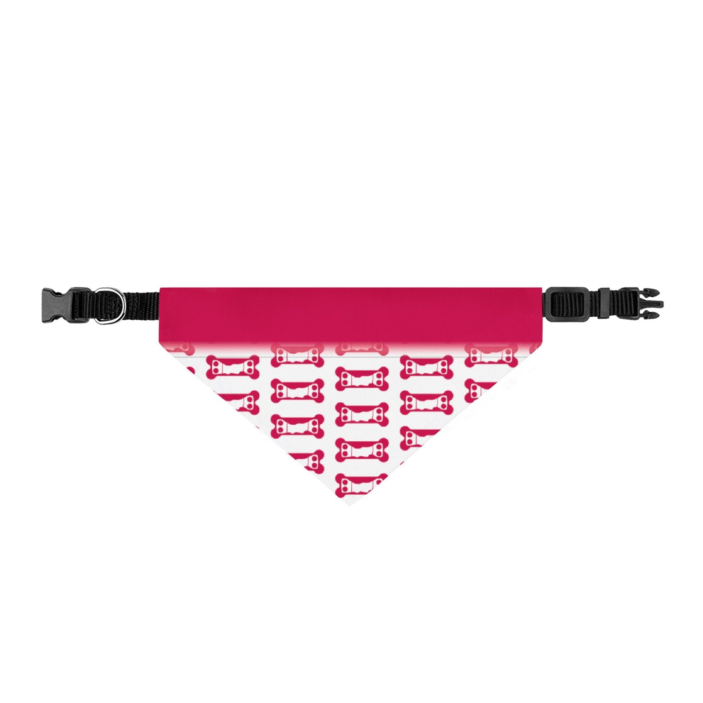 Test template 2 - Pink Dog Collar Bandana with Water Bottle Pattern — Clip-On Pet Bandana