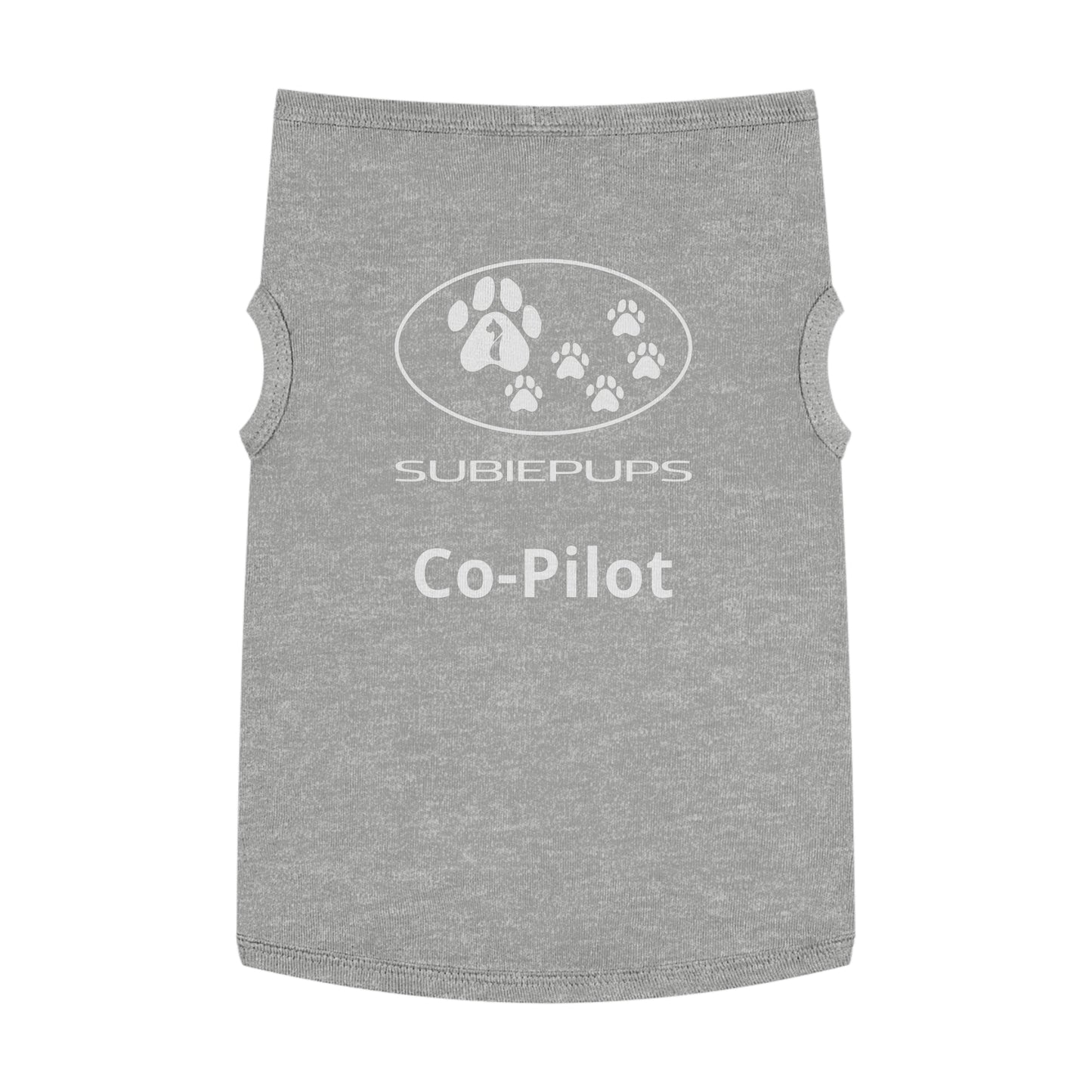 Pet Tank Top - "Subiepups Co-Pilot" Dog Car Travel Shirt