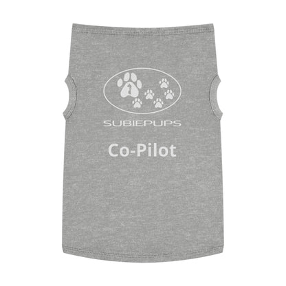 Pet Tank Top - "Subiepups Co-Pilot" Dog Car Travel Shirt