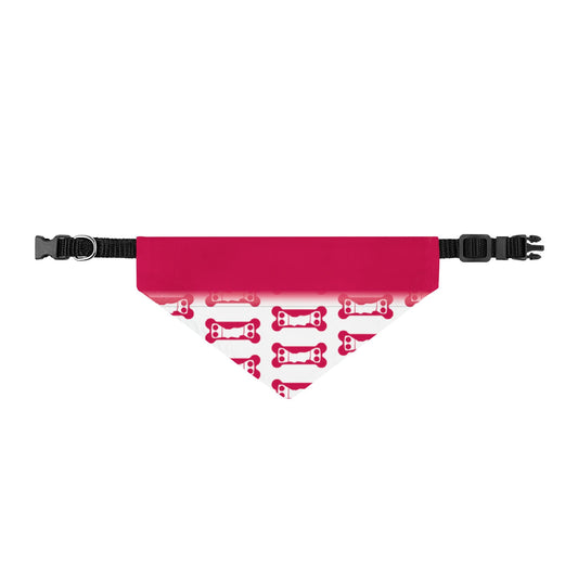 Test template 2 - Pink Dog Collar Bandana with Water Bottle Pattern — Clip-On Pet Bandana