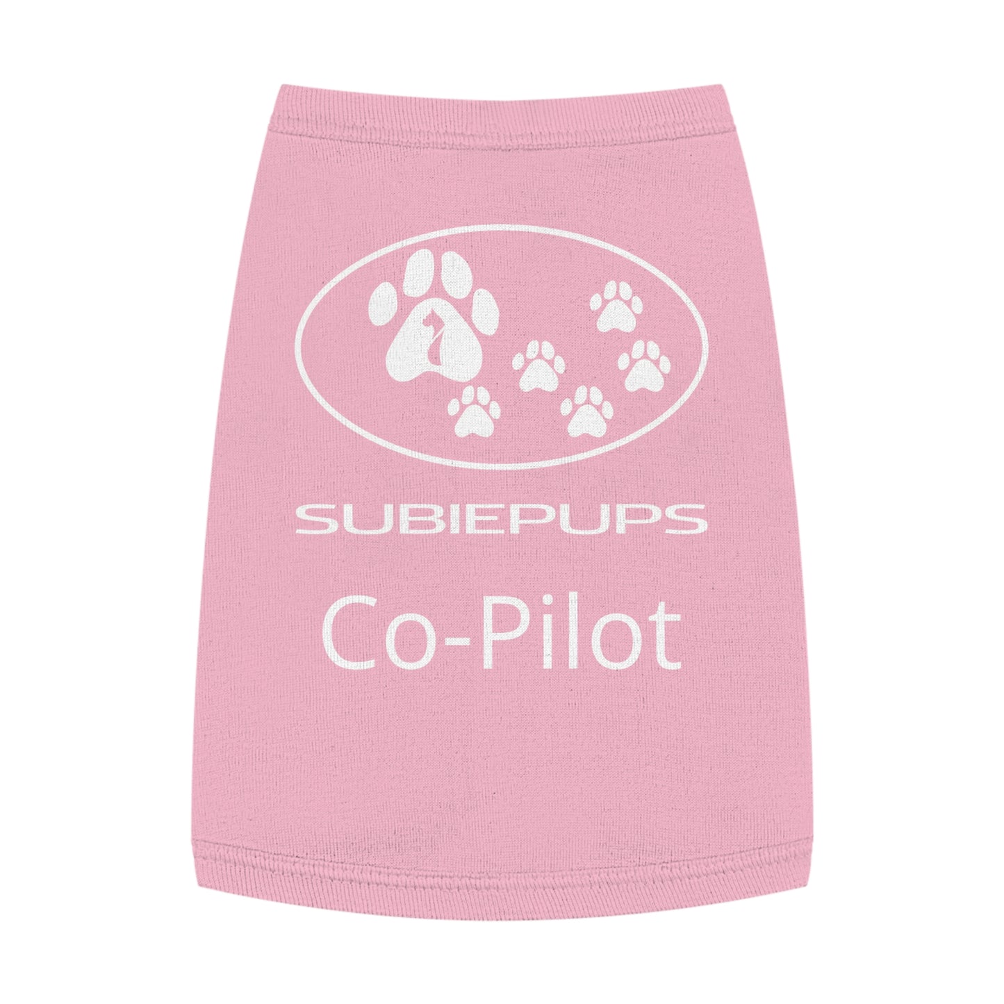 Pet Tank Top - "Subiepups Co-Pilot" Dog Car Travel Shirt