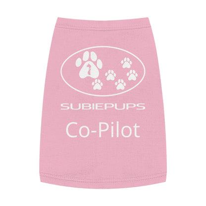 Pet Tank Top - "Subiepups Co-Pilot" Dog Car Travel Shirt