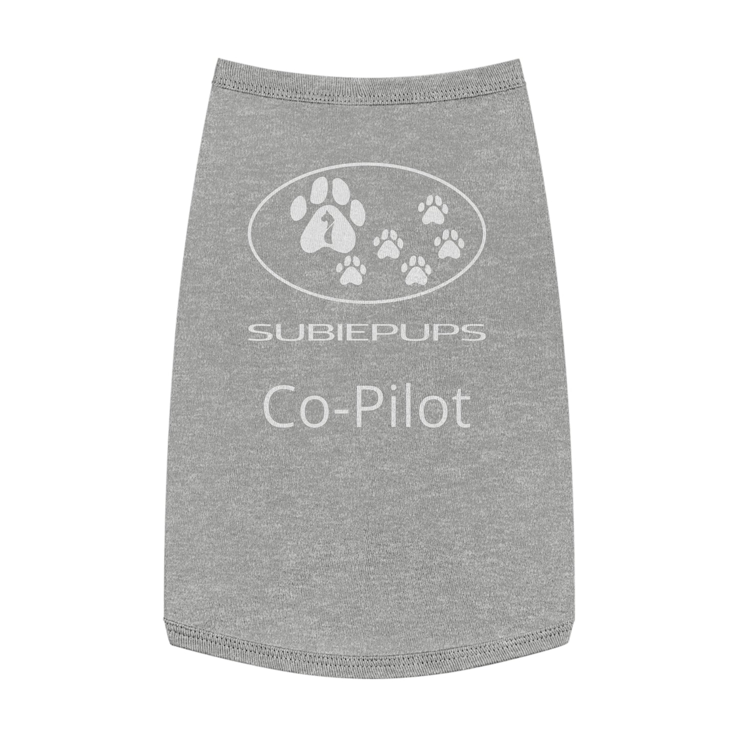 Pet Tank Top - "Subiepups Co-Pilot" Dog Car Travel Shirt