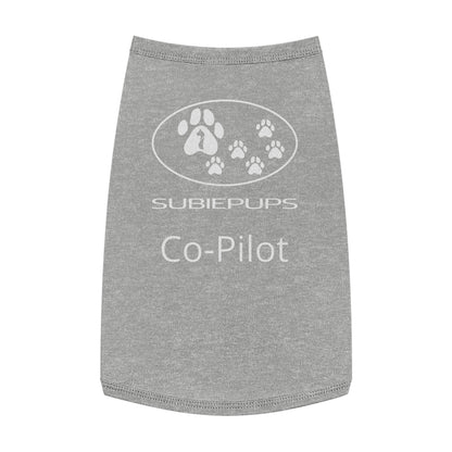 Pet Tank Top - "Subiepups Co-Pilot" Dog Car Travel Shirt