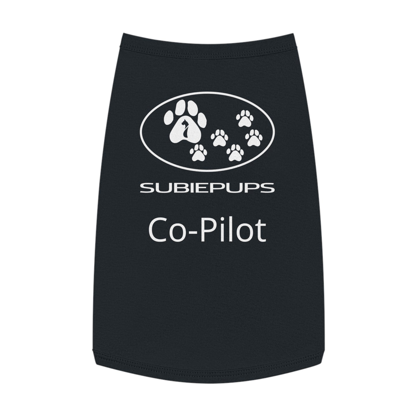 Pet Tank Top - "Subiepups Co-Pilot" Dog Car Travel Shirt