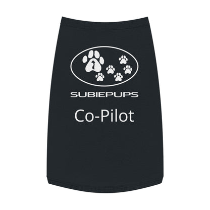 Pet Tank Top - "Subiepups Co-Pilot" Dog Car Travel Shirt