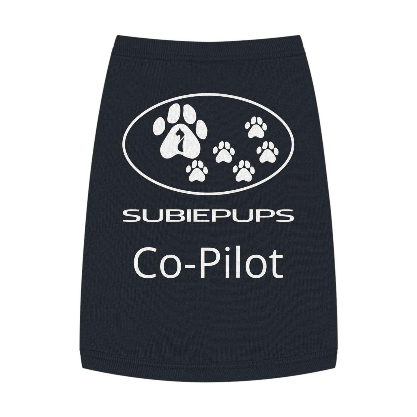 Pet Tank Top - "Subiepups Co-Pilot" Dog Car Travel Shirt