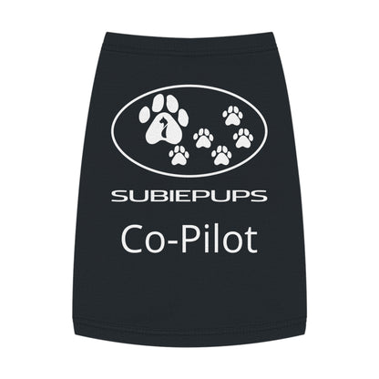 Pet Tank Top - "Subiepups Co-Pilot" Dog Car Travel Shirt
