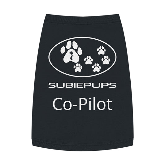 Pet Tank Top - "Subiepups Co-Pilot" Dog Car Travel Shirt