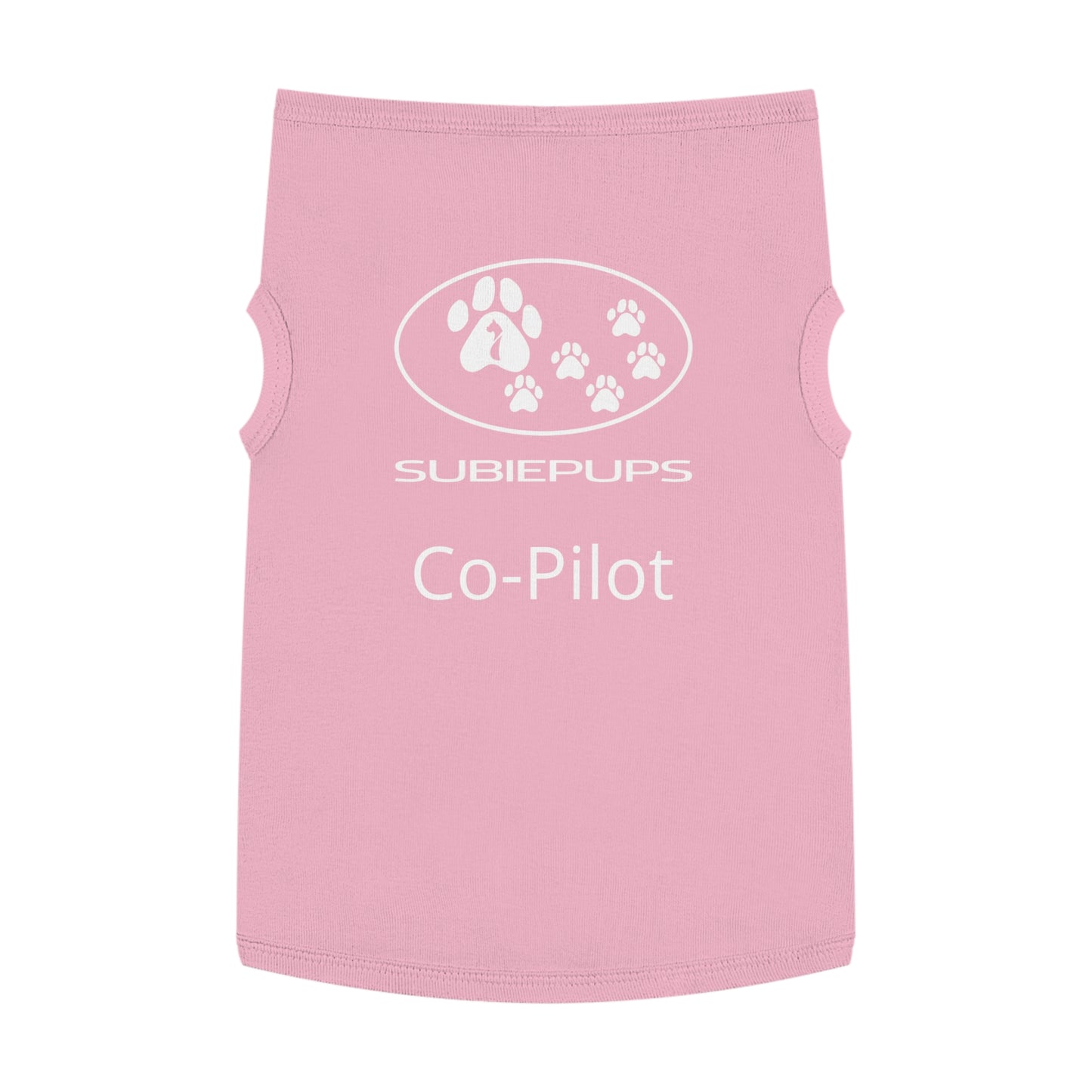 Pet Tank Top - "Subiepups Co-Pilot" Dog Car Travel Shirt