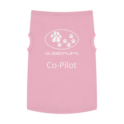 Pet Tank Top - "Subiepups Co-Pilot" Dog Car Travel Shirt