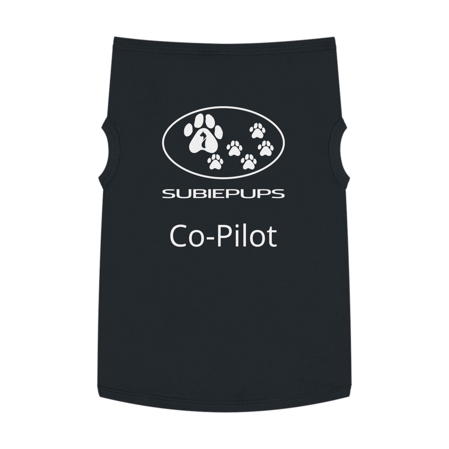Pet Tank Top - "Subiepups Co-Pilot" Dog Car Travel Shirt