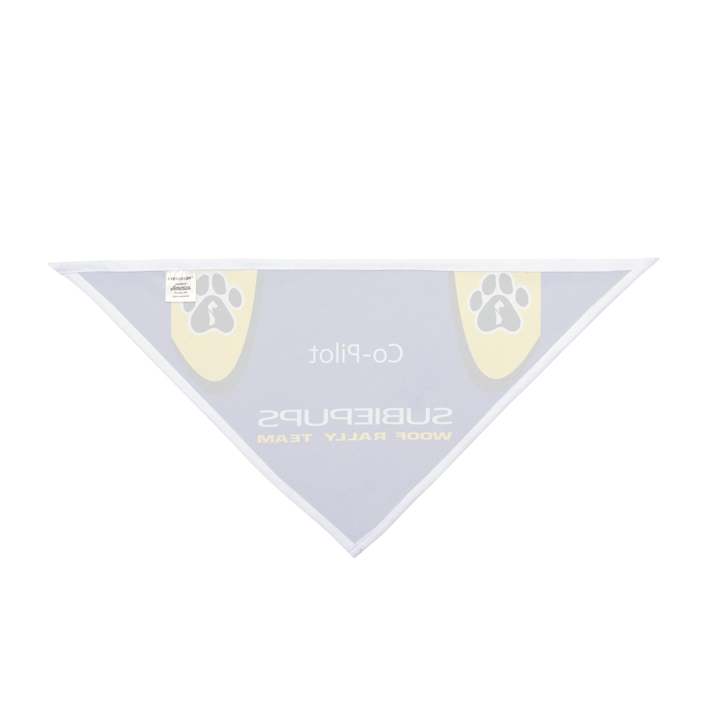 Co-Pilot Subiepups Pet Bandana – Woof Rally Team