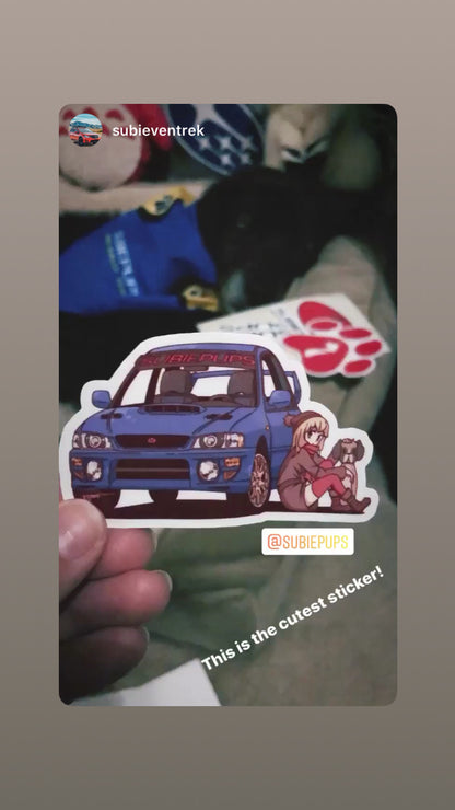 SubieFam SubiePaws Decal Sheet - 5 decals/sheet