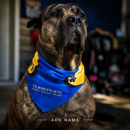 Personalized Woof Rally Team - Bandana