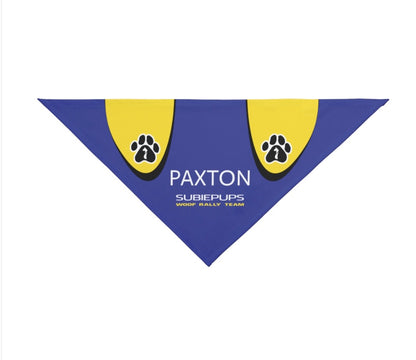 Personalized Woof Rally Team - Bandana